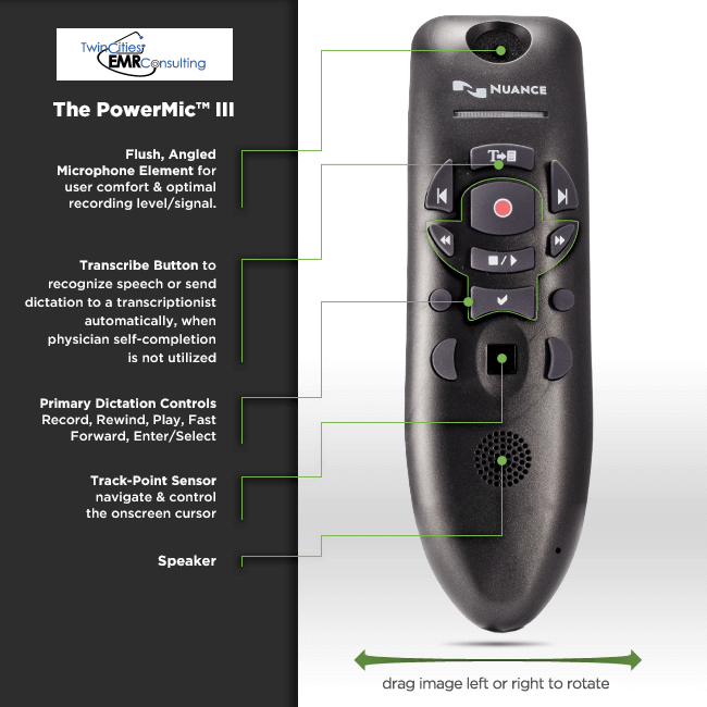 Nuance PowerMic III - 17-50031-0039