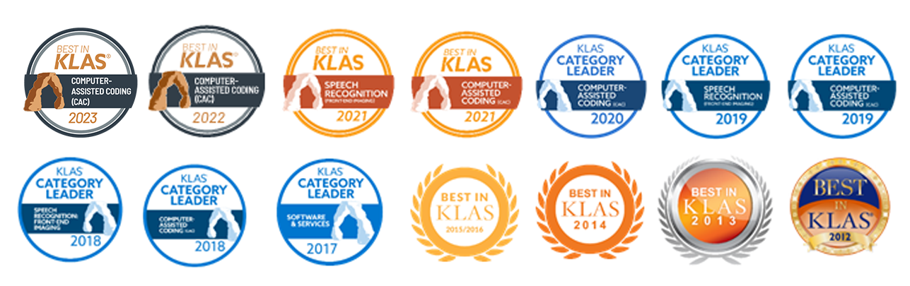 Best in KLAS Awards Received by Dolbey